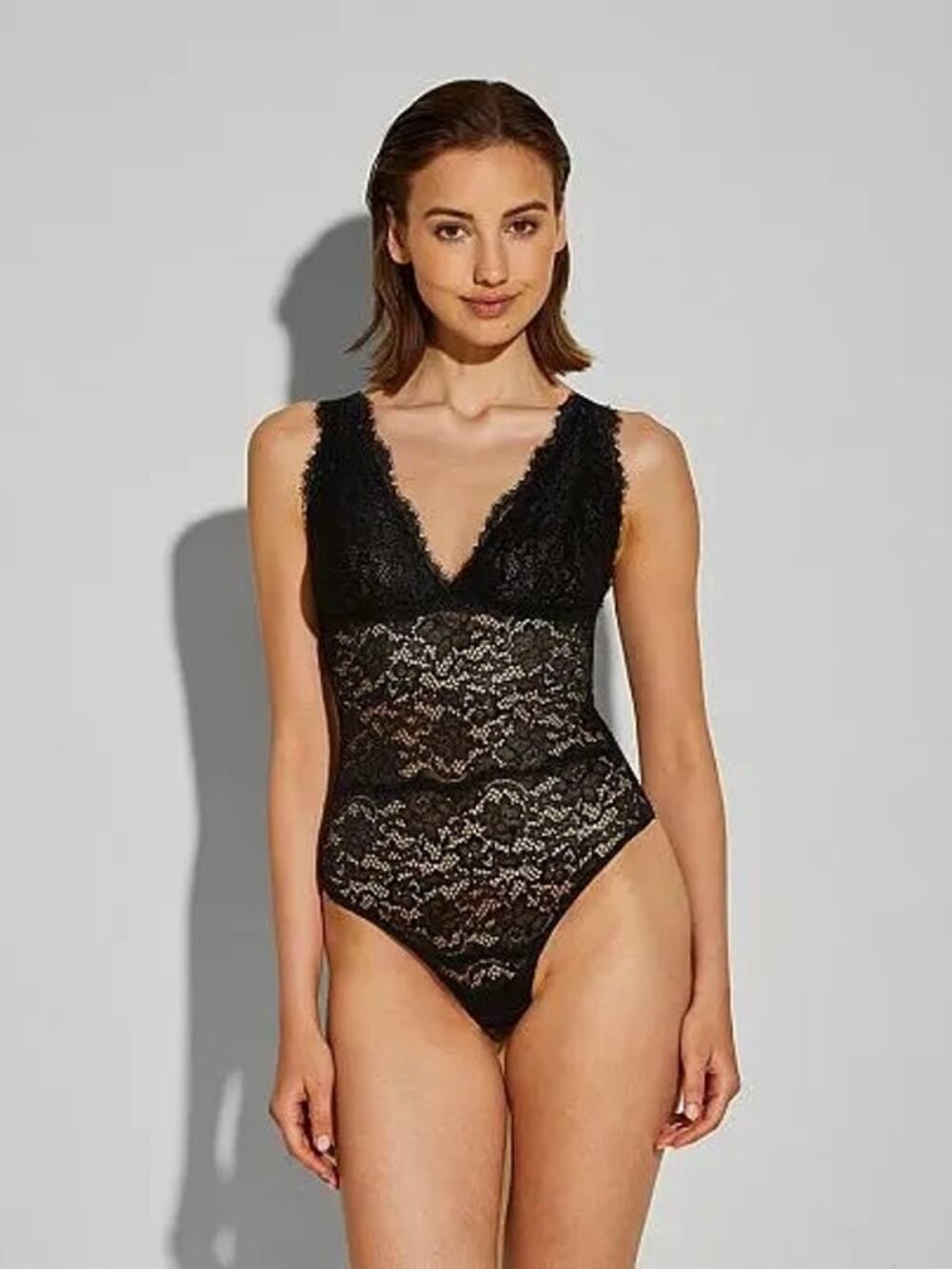 Cosabella Pret A Porter Lace Teddy Bodysuit Black Size L NWT